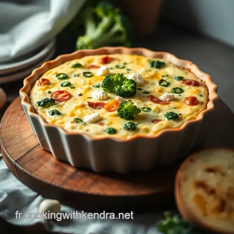 Quiche Brocolis Ch&egrave;vre : Un Plat Cultiv&eacute; En Provence presentation