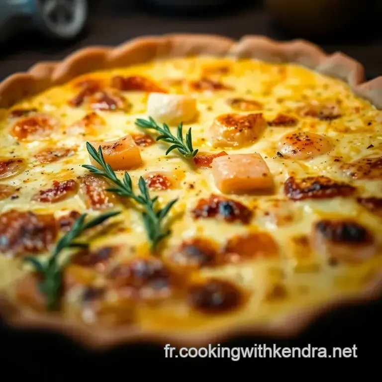 Quiche Poireaux Saumon presentation