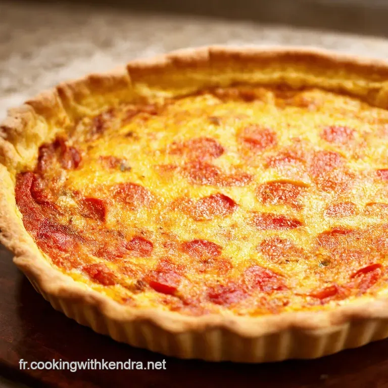 Quiche Thon Moutarde Tomates R&ecirc;ve De Riviera presentation