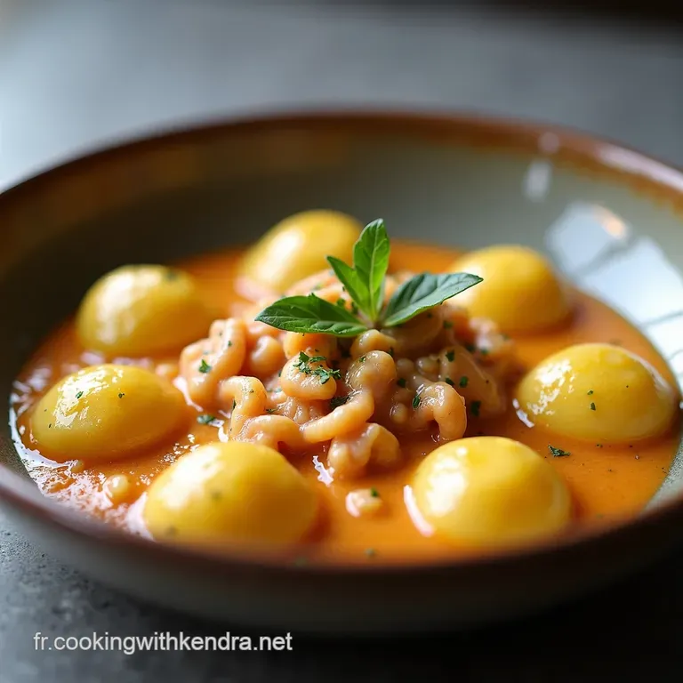 Ravioles de Homard Sauce Cr&egrave;me Safran&eacute;e