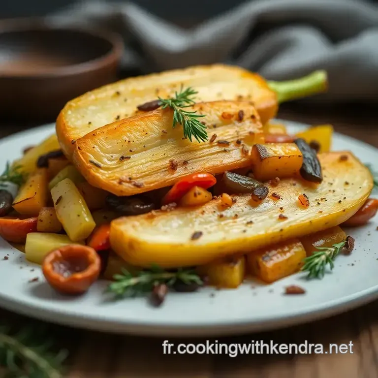 Recette De Chou-Fleur R&ocirc;ti Aux &Eacute;pices presentation