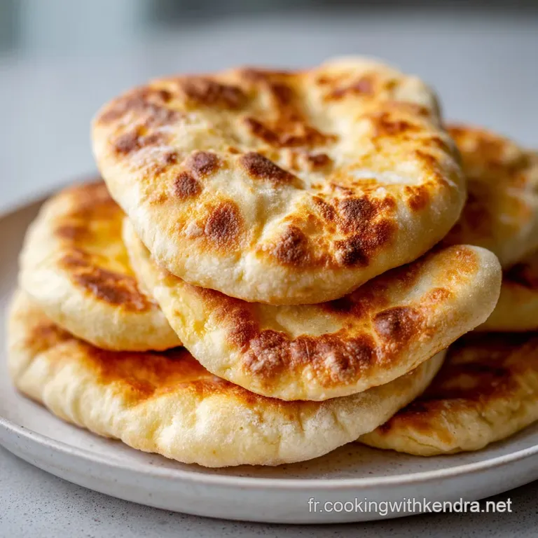 Stack of warm, puffy pita bread in a basket, showcasing their airy texture and rustic charm, ready to be enjoyed.