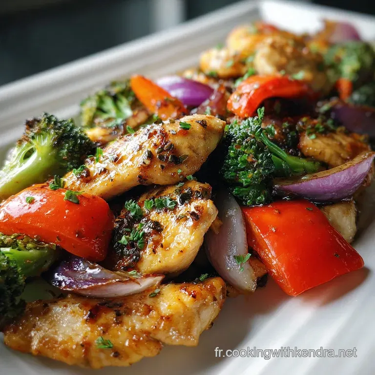 Juicy lemon-ginger chicken elegantly plated with fluffy white rice and vibrant steamed broccoli florets, promising a balan...