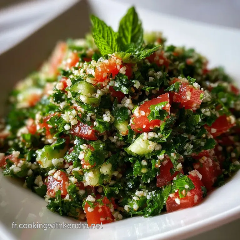 Recette Taboul&eacute; Libanais Traditionnel au Persil Frais
