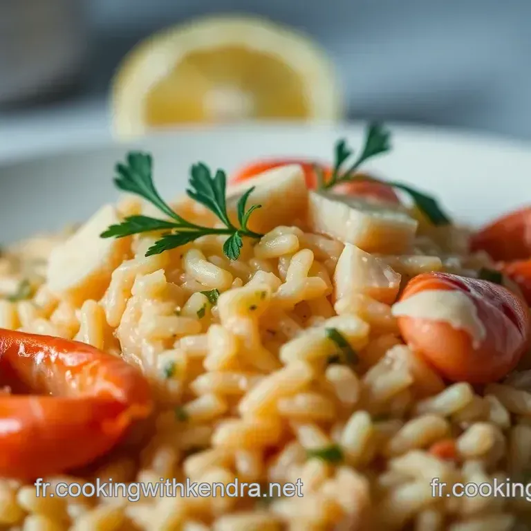 Risotto Cr&eacute;meux aux Crevettes et Zeste de Citron