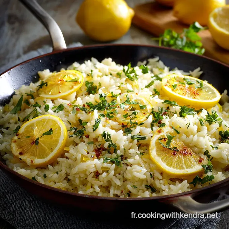 Riz grec au citron et aux herbes Laccompagnement lumineux