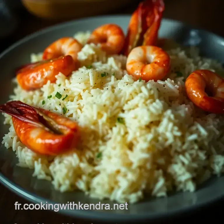 Riz Saut&eacute; Aux Crevettes Facile presentation