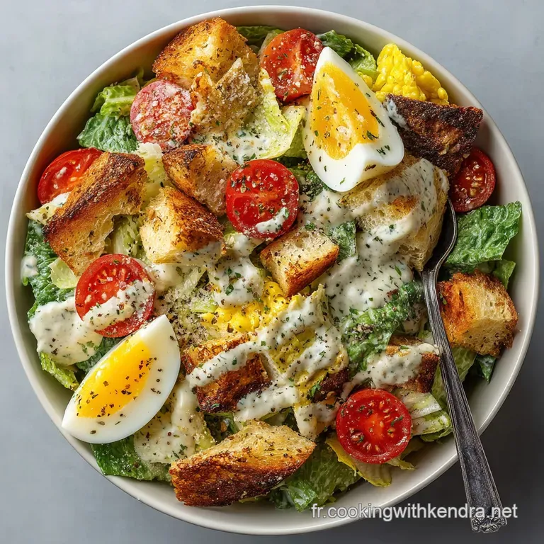 Salade C&eacute;sar Du Chef : Recette Facile Et Authentique presentation