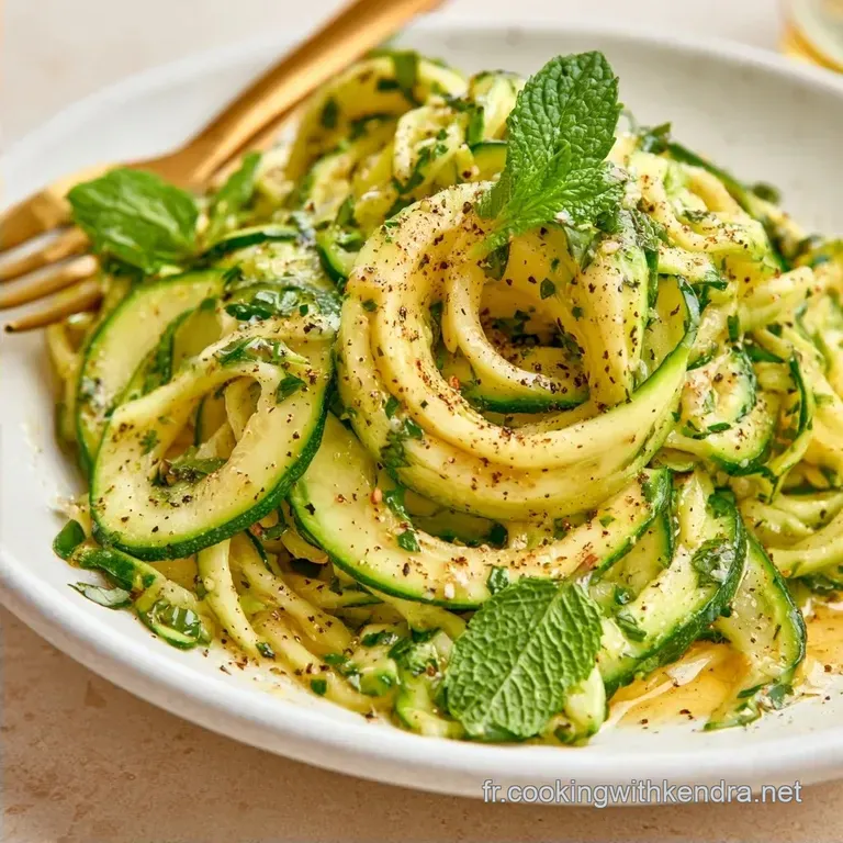 Salade De Courgettes Froides et Croquantes