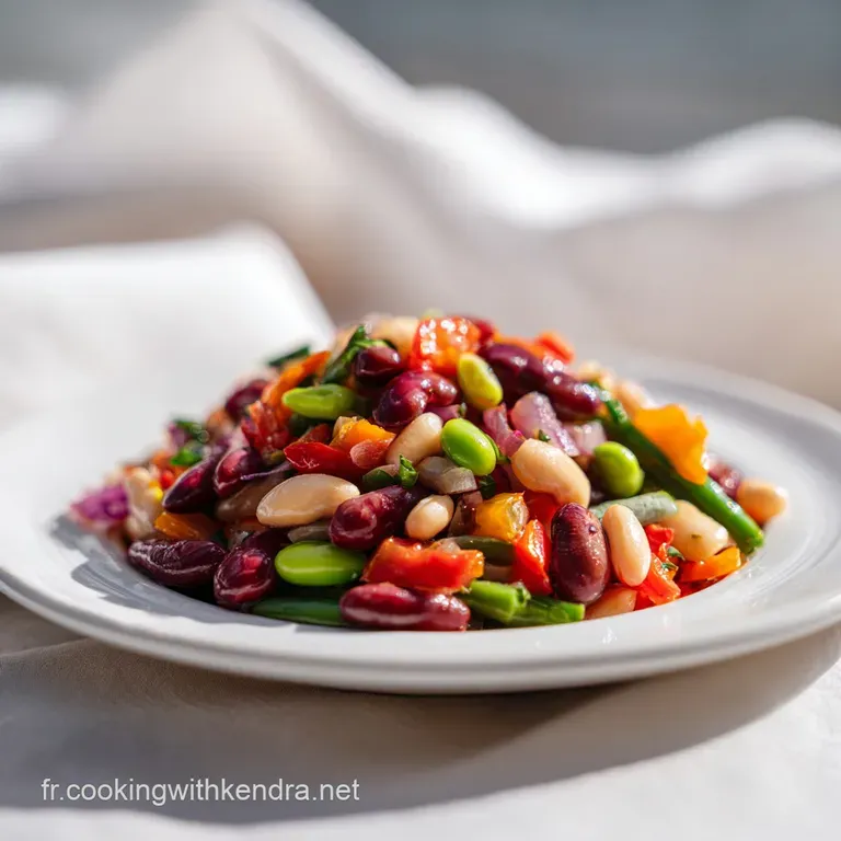 A refined serving of the ancient vegetable salad artfully arranged on a white plate, showcasing diverse textures and colors.