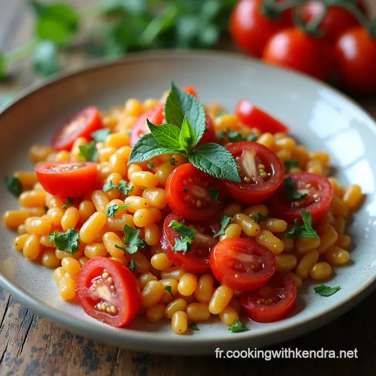 Salade de Lentilles Estivale Tomates Cerises Feta Citron
