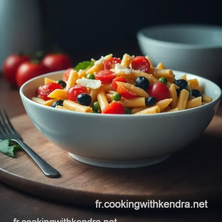 Salade De P&acirc;tes Au Pesto : Fra&icirc;cheur M&eacute;diterran&eacute;enne En &Eacute;quilibre presentation