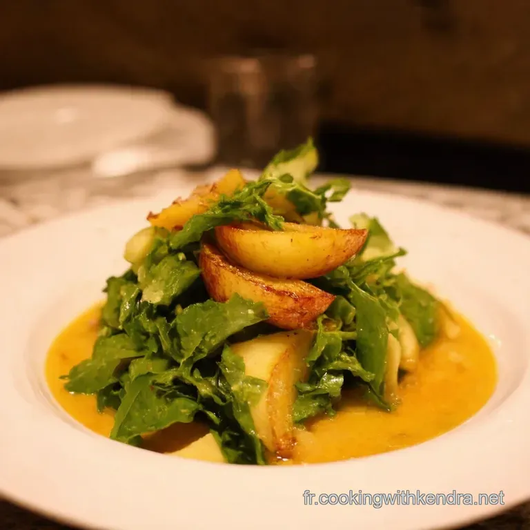 Salade De Pommes De Terre Au Hareng Fa&ccedil;on Bistro presentation