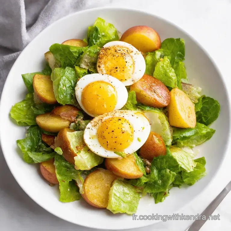 Salade de Pommes de Terre au Thon &OElig;ufs Frais et Vinaigrette &agrave; la Moutarde &agrave; lAncienne