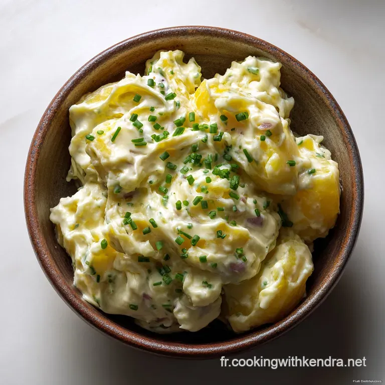 Salade De Pommes De Terre Cr&eacute;meuse Le Classique Onctueux Pour L&eacute;t&eacute; presentation