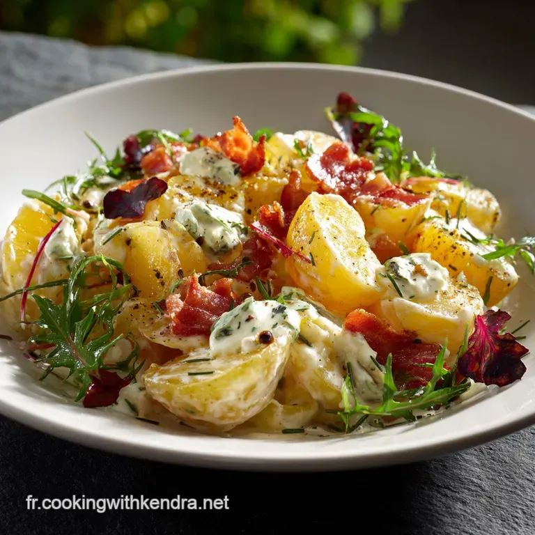 Salade De Pommes De Terre Cr&eacute;meuse Classique Le Secret De Lonctuosit&eacute; Parfaite presentation