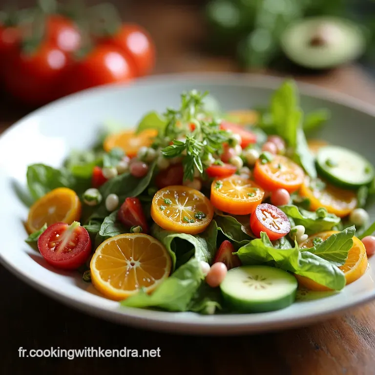 Salade d&Eacute;t&eacute; &Eacute;clatante Tomates Roquette Pesto