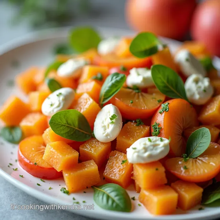 Salade Estivale Past&egrave;que Nectarines et Ch&egrave;vre Chaud