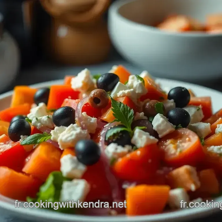 Salade Grecque: Un &Eacute;clat de M&eacute;diterran&eacute;e