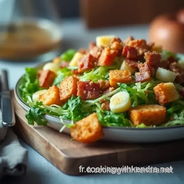 Salade Lyonnaise : Une D&eacute;licieuse Tradition De Lyon presentation