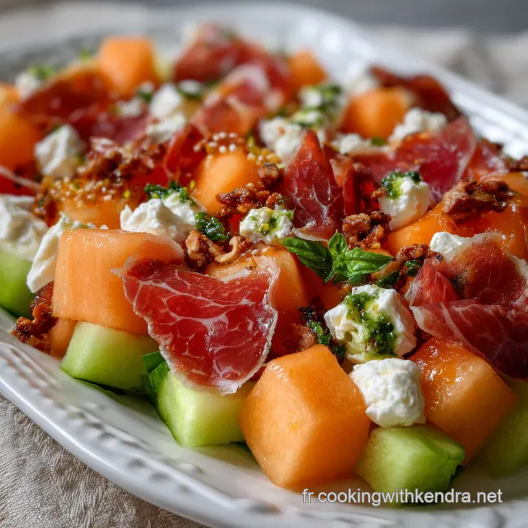 Salade de Melon Feta et Jambon: Le Contraste Saisissant
