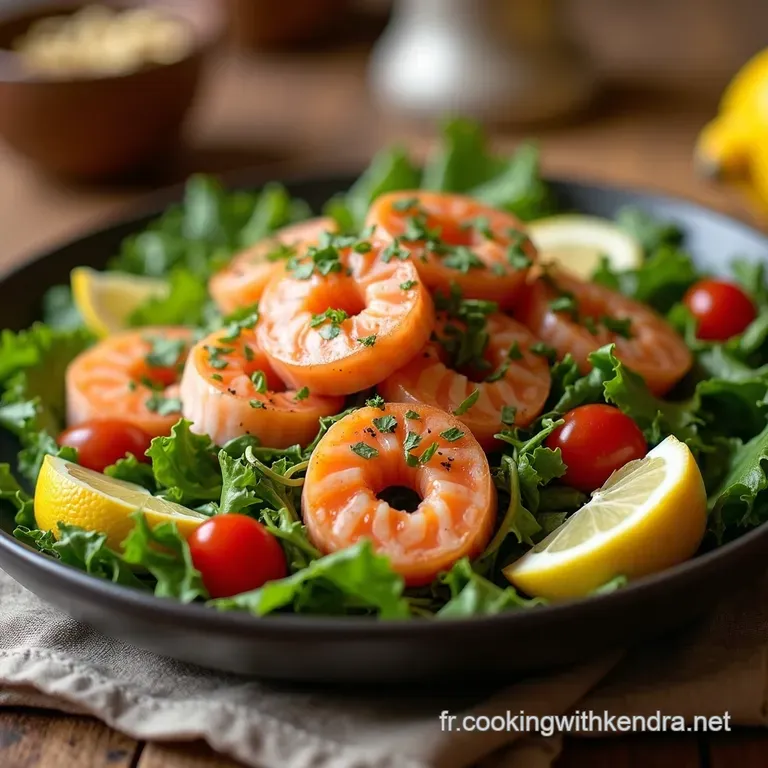 Salade Nordique &Eacute;toil&eacute;e Au Saumon Fum&eacute; Et Aneth Fra&icirc;che presentation