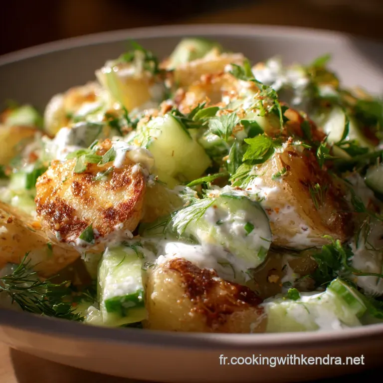 Salade de pommes de terre concombre et yaourt citr La version printani&egrave;re et l&eacute;g&egrave;re