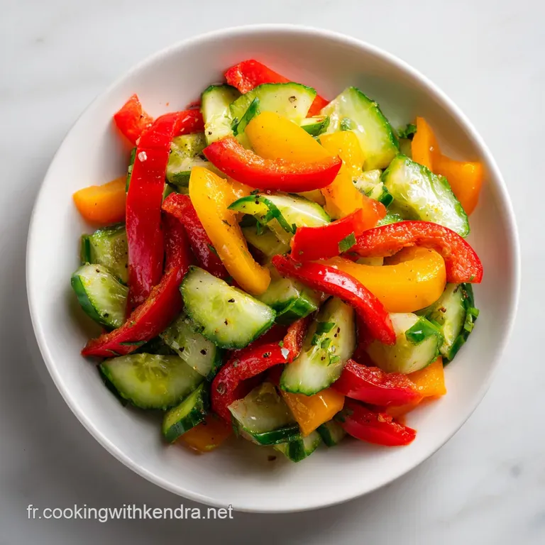 Salade Poivrons Concombres : La Symphonie Estivale