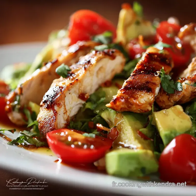 Salade de Poulet Grill&eacute; et Avocat La Recette Compl&egrave;te Facile 30 minutes