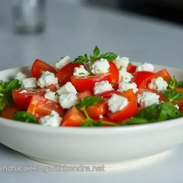 Salade Rafra&icirc;chissante de Concombre et Tomate &agrave; la Feta