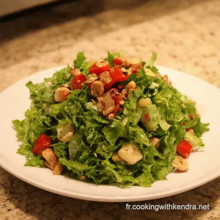 Salade Tha&iuml; Aux Cacahu&egrave;tes Express Croquante Fra&icirc;che presentation