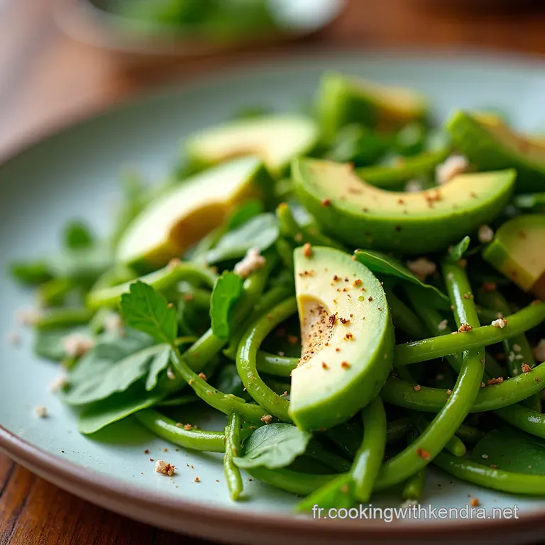 Salade Verte de Lentilles &Eacute;pinards Avocat