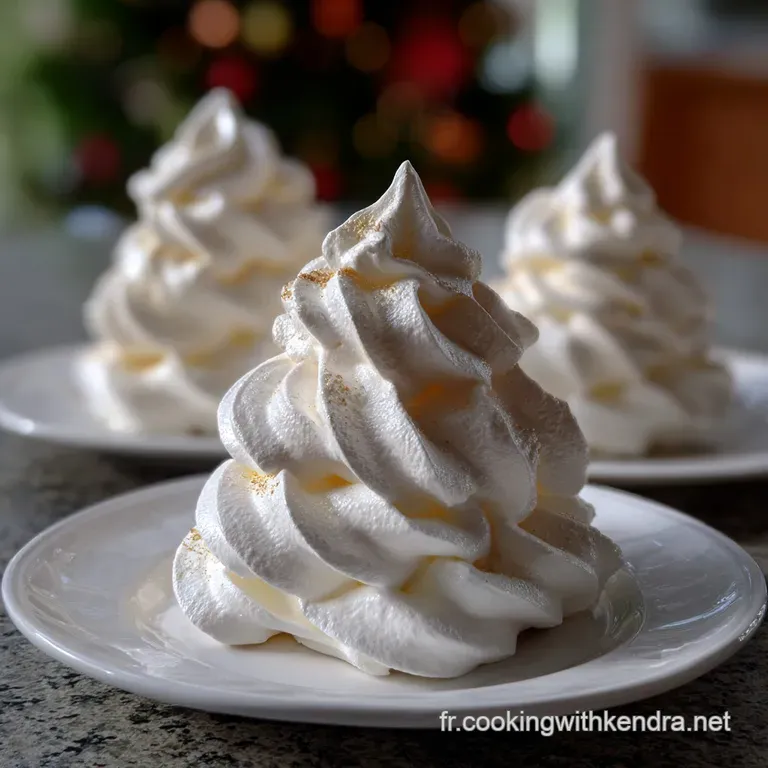 Sapins de Nol en Meringue Recette : La Meringue Parfaite