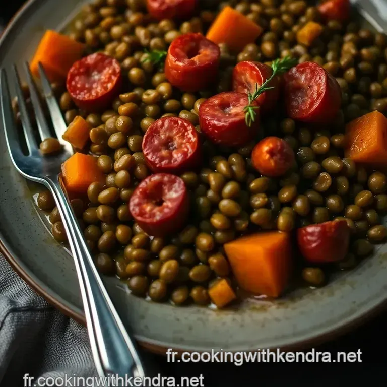 Saucisse Lentille : Le D&eacute;jeuner R&eacute;confortant De La France presentation