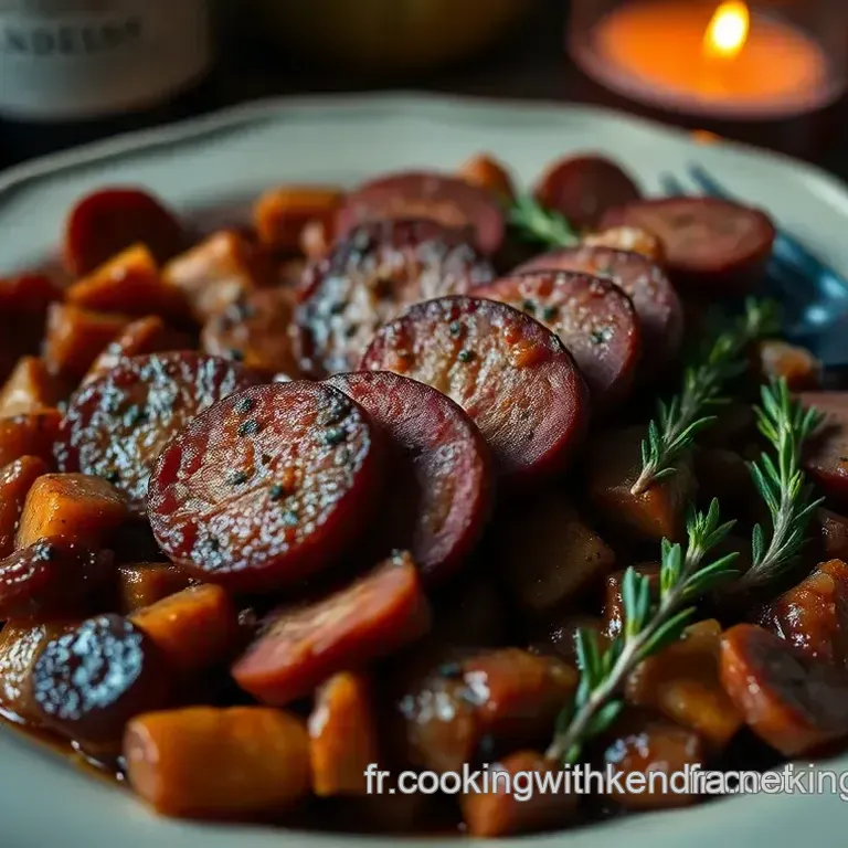 Saucisson &agrave; Cuire Parfum&eacute; au Vin Rouge