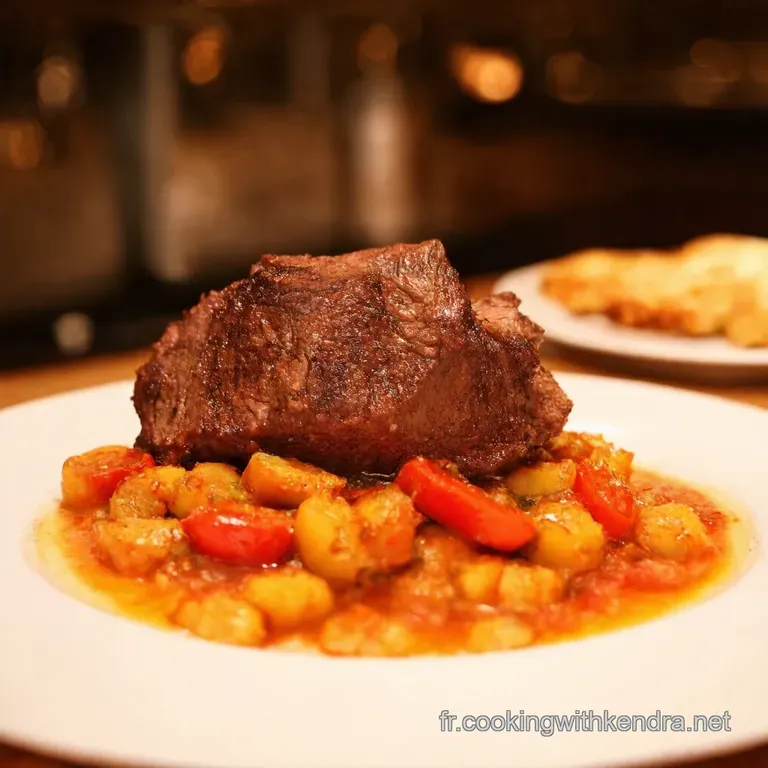 Saut De B&oelig;uf Aux Poivrons Et Oignons Un Classique Bistro Dans Votre Cuisine presentation