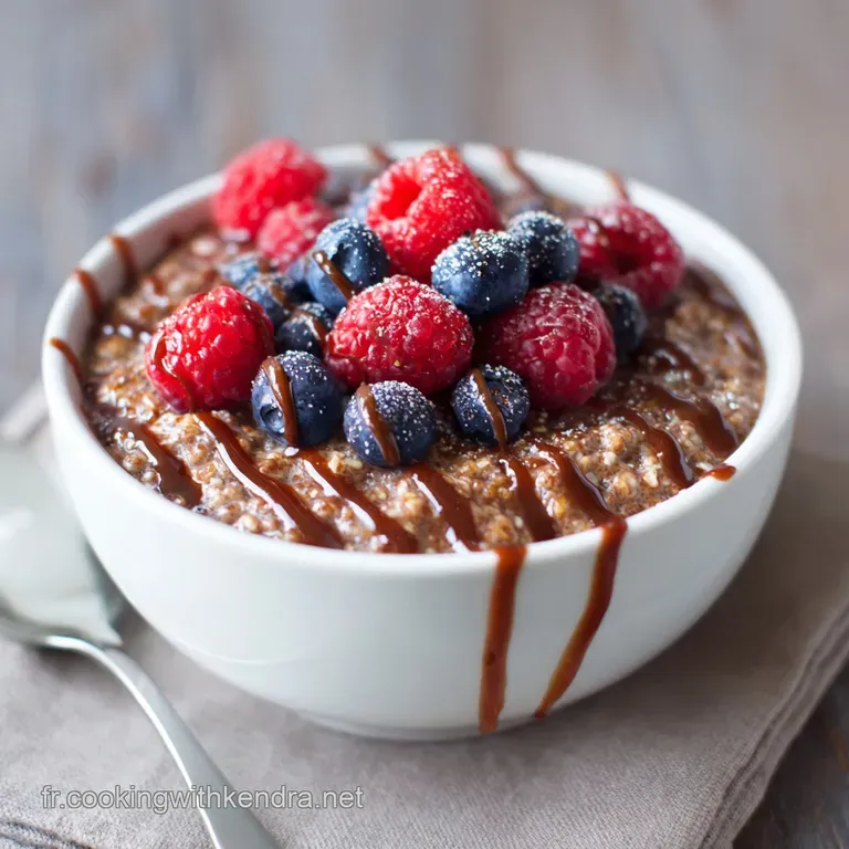 Schoko Pudding Oats Flocons Davoine Nuit Blanche Fa&ccedil;on Pudding Chocolat Intense presentation