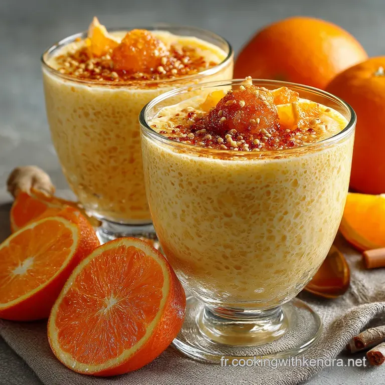 Smoothie &Eacute;nergisant &Agrave; Lorange Vanille Et Gingembre Frais presentation