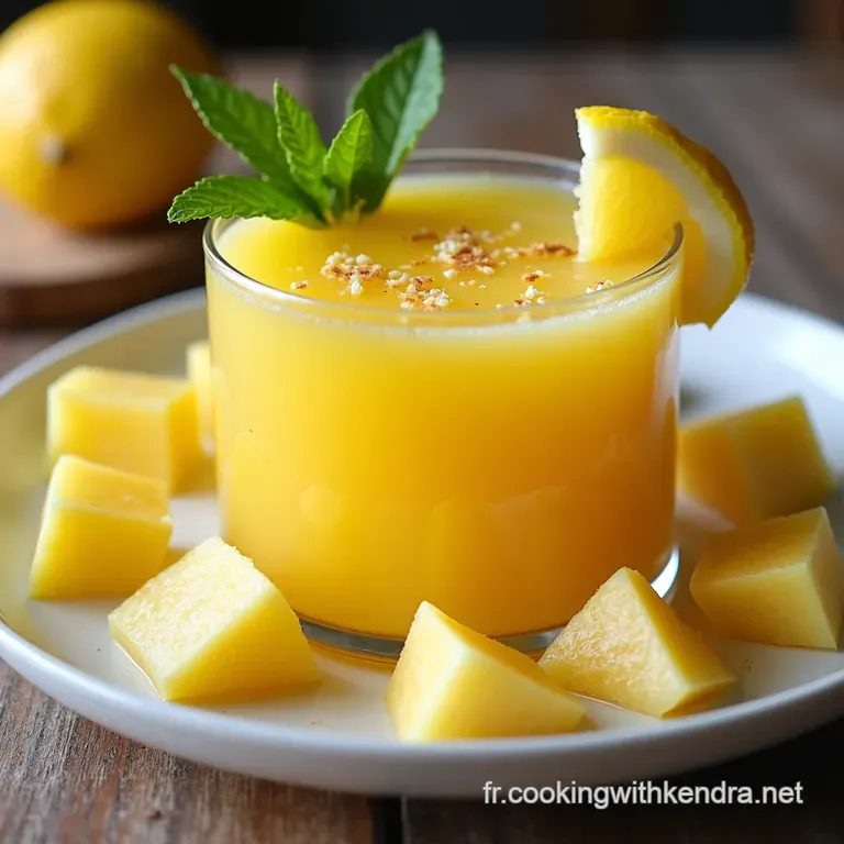 Soleil dans un Verre Punch Tropical Ananas Limonade