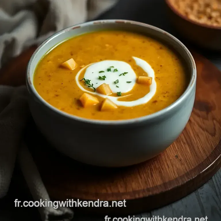 Soupe De Potiron Cr&eacute;meuse Au Thermomix presentation