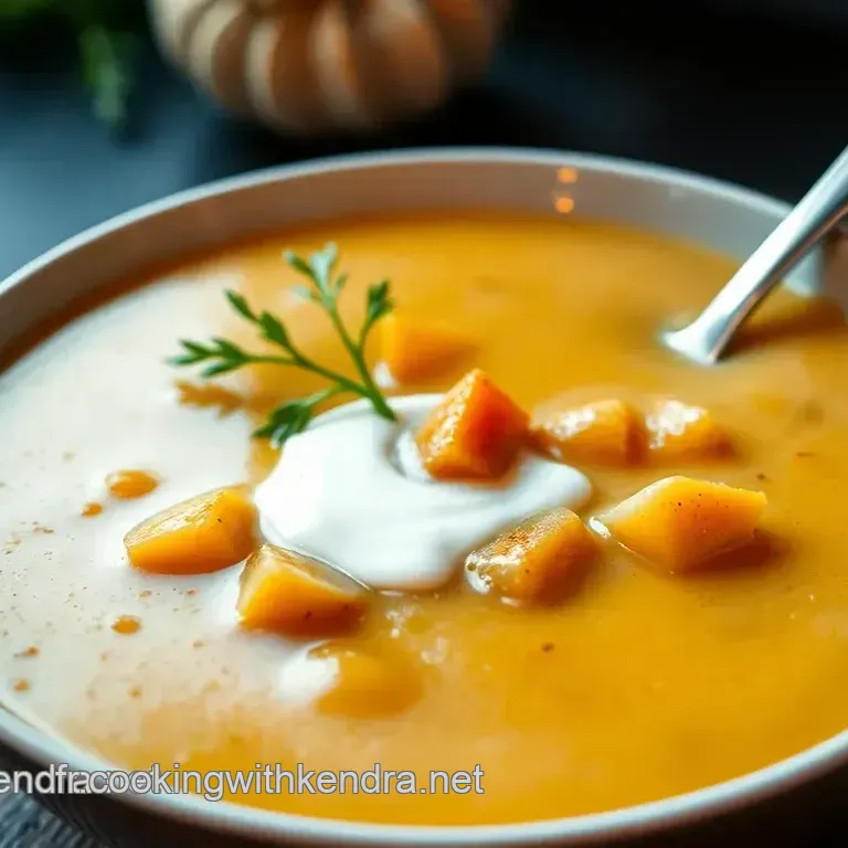 Soupe de Potiron Cr&eacute;meuse au Thermomix
