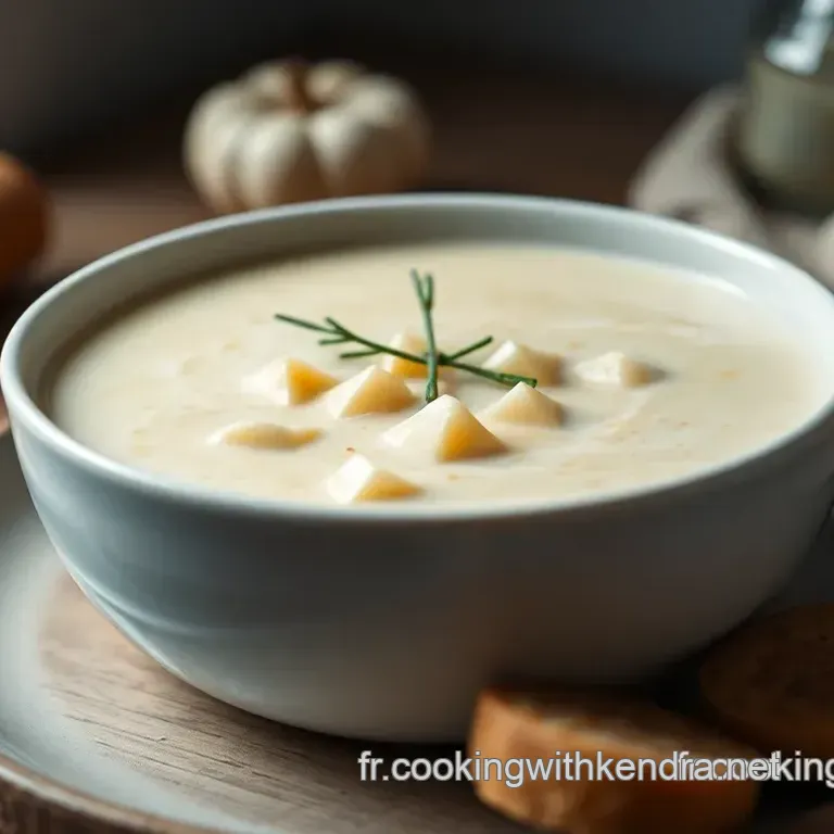 Soupe Patate Douce Cr&eacute;meuse au Lait de Coco