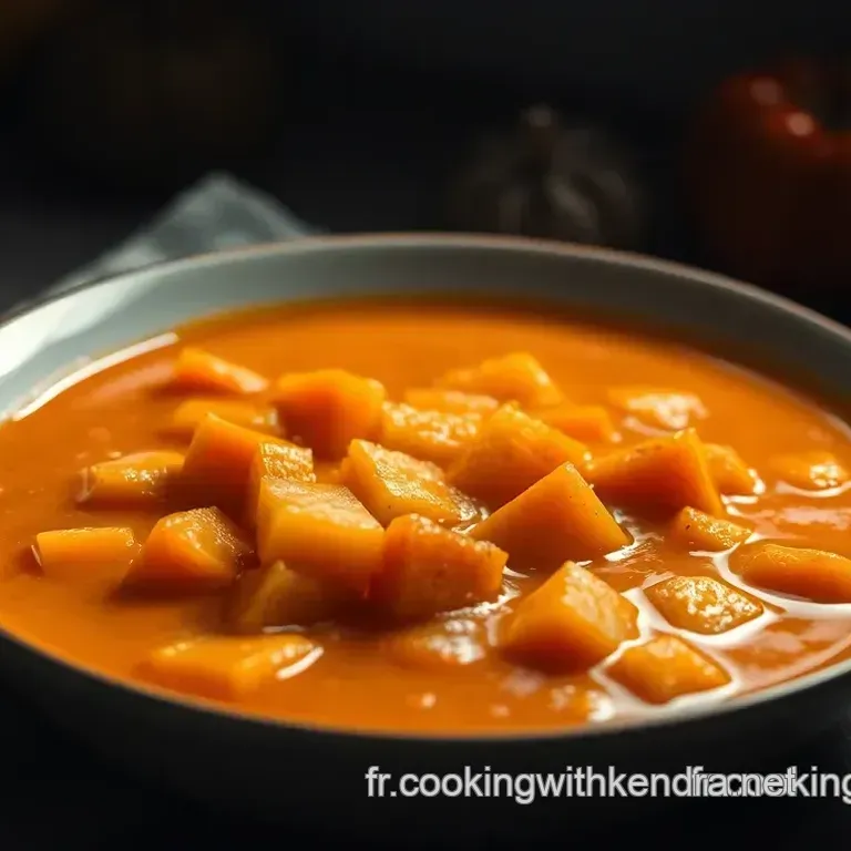 Soupe Velout&eacute;e de Potimarron et Ch&acirc;taignes