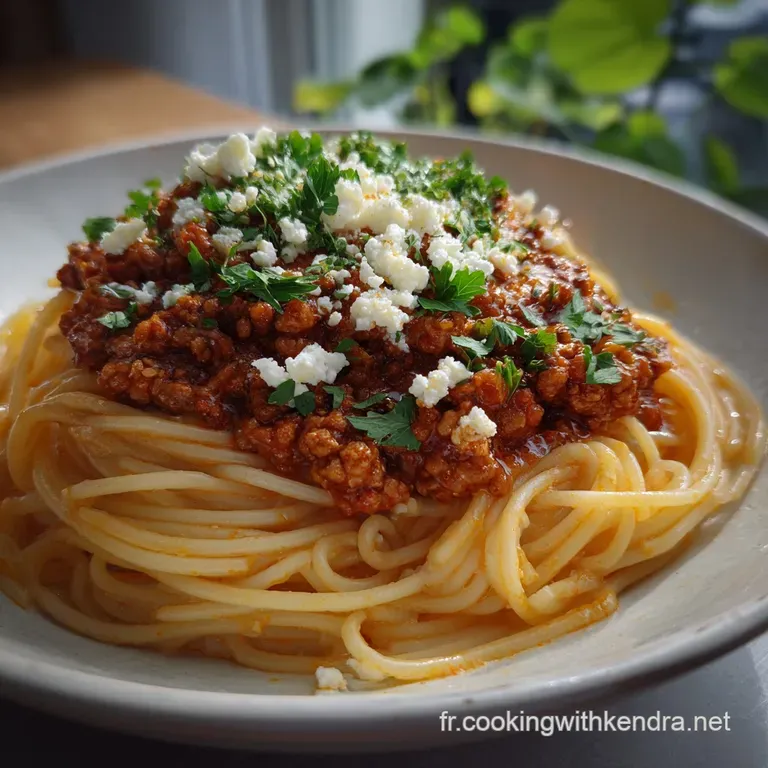 Elegant swirl of creamy spaghetti, artfully arranged on a white plate, glistening with garlic-infused olive oil and scatte...