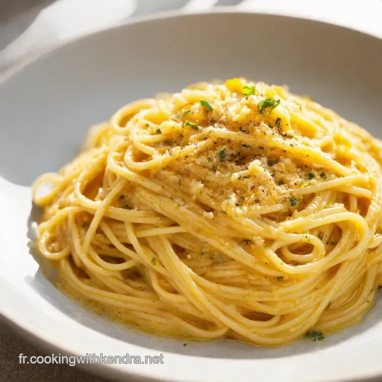 Spaghetti Soleil Cr&egrave;me de Poivron Rouge et Mozzarella