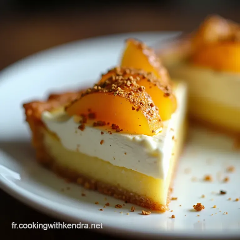 Tarte au Mascarpone et &agrave; la P&ecirc;che