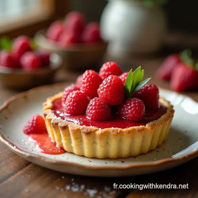Tarte Aux Fraises Sp&eacute;culoos Le Bonheur Sans Cuisson presentation