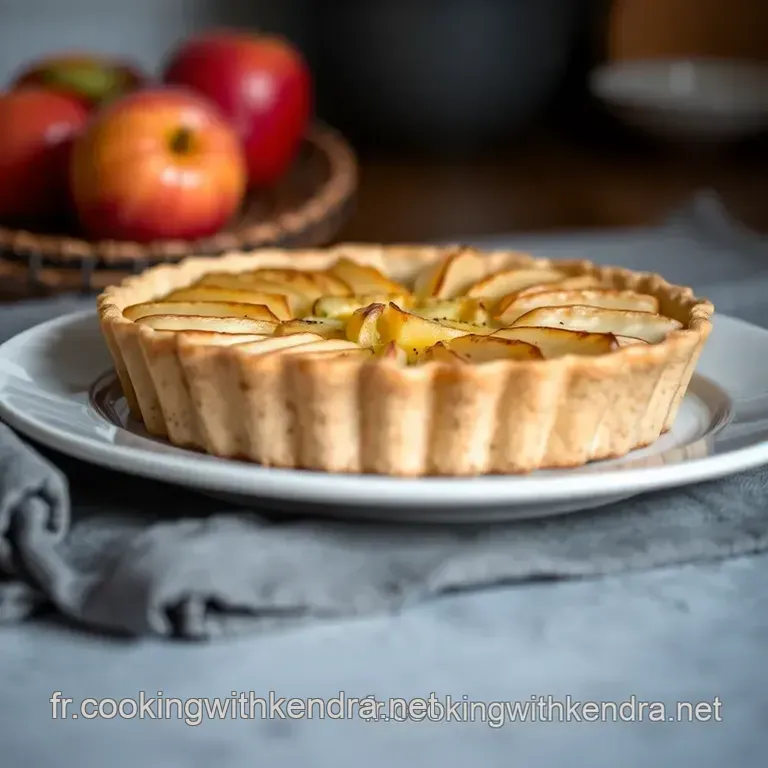 Tarte Aux Pommes Normande Au Calvados presentation
