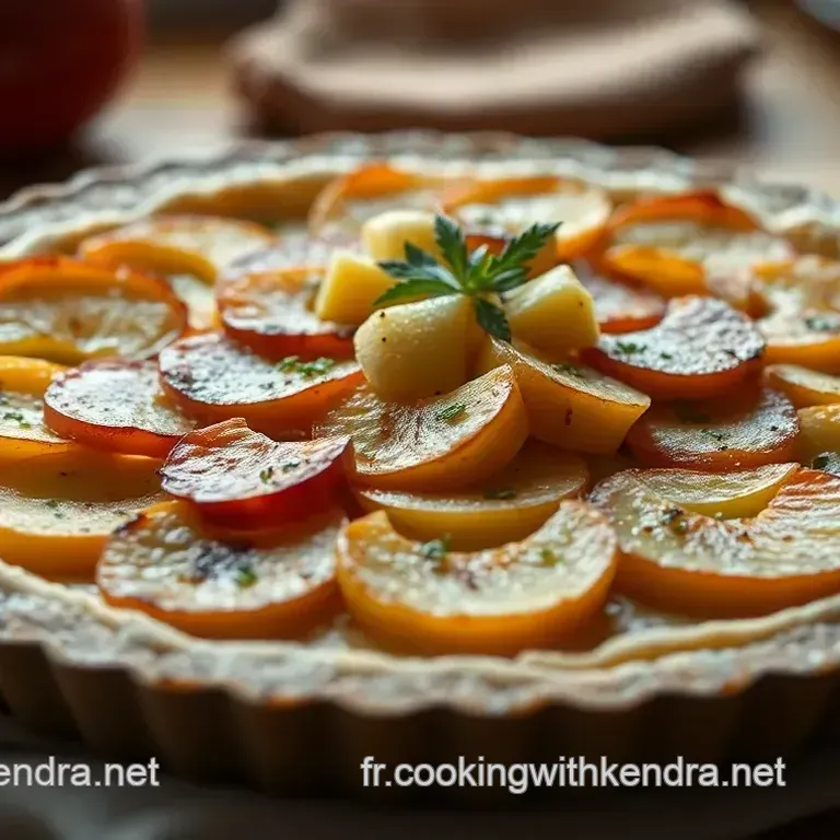 Tarte aux Pommes Normande au Calvados