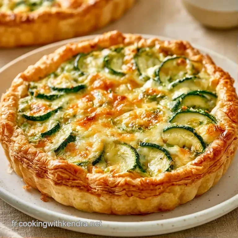 Une part de tarte aux bords dor&eacute;s sur assiette blanche, r&eacute;v&eacute;lant un c&oelig;ur fondant, cr&eacute;meux et des l&eacute;gumes tendres.